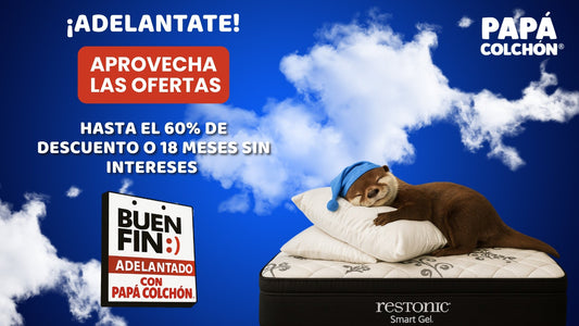Aprovecha el Buen Fin adelantado con Papá Colchón – Hasta 60 % de descuento