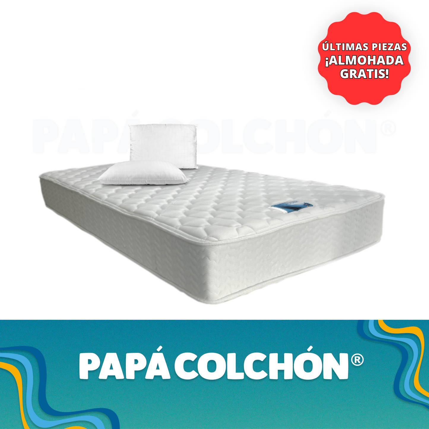 Colchón Selther Individual Mil Rayas
