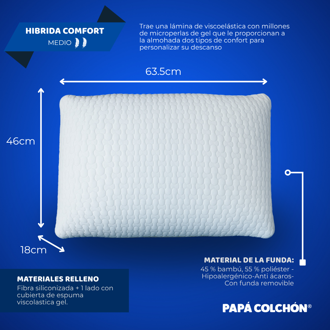 Almohada Hibrida Comfort