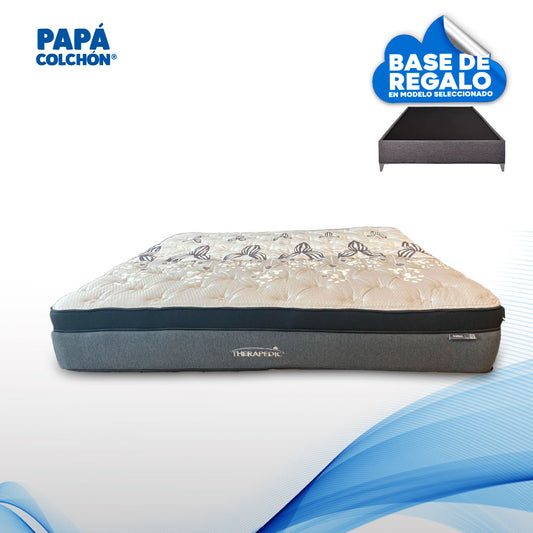 colchón matrimonial Therapedic Dalton, colchón matrimonial, colchón Therapedic, colchón con base y almohada gratis, colchón con resistencia media firme, colchón con resorte Royal Pluss, colchón con espumas súper suaves, colchón con densidad premium, colchón con tecnología ultra fresh, colchón con espumas premium, colchón matrimonial KS, colchón matrimonial QS, colchón de alta calidad, colchón para descanso profundo, colchón con soporte avanzado, colchón confortable, colchón para dormir bien, colchón ortopéd