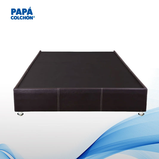 base Queen Size, base matrimonial Esparta, base con estructura resistente, base de madera de pino, base con bastidor de madera, base con 8 tarimas de madera, base con soporte superior, base con funda de tactopiel, base fácil de limpiar, base con acabado premium, base con diseño elegante, base con patas de plástico y metálicas, base duradera y confiable, base de alta calidad, base para colchón matrimonial, base con soporte confiable, base para dormitorio elegante, base sólida y funcional, base de madera prem