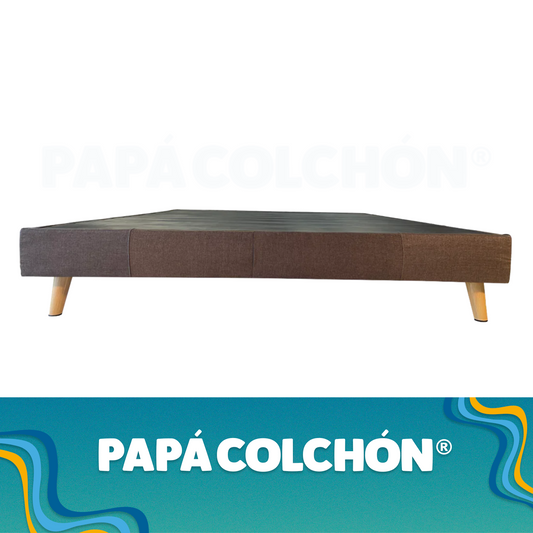 box queen, box con funda lino, box elegante, box de pino macizo, box con madera de pino 3/4, box con cubierta reforzada, box con tapiz en tela, box con hule espuma, box con patas de madera, box con patas de 15 cm, box duradero, box de alta calidad, box premium, base matrimonial de lino, base de pino macizo, box con diseño moderno, box para descanso de calidad, base con hule espuma para mayor confort, base con tapiz resistente, box con soporte robusto, base con diseño sofisticado, box con tapiz fácil de limp