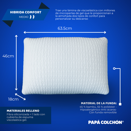 Almohada Hibrida Comfort
