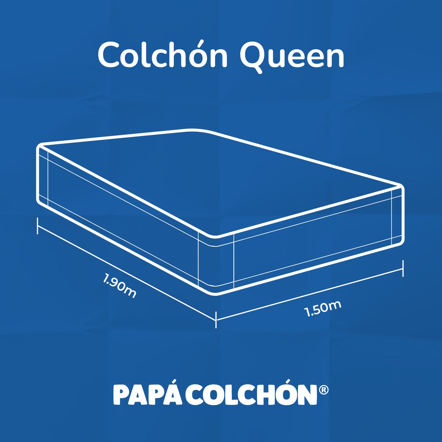 Colchón Queen America Ribon Azul